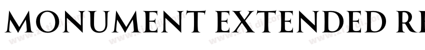 Monument Extended Re字体转换
